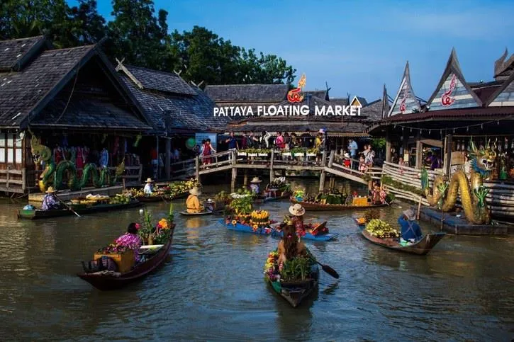 Boats at Pattaya Floating Market